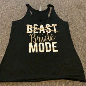 ☀️Bride racer back tank top